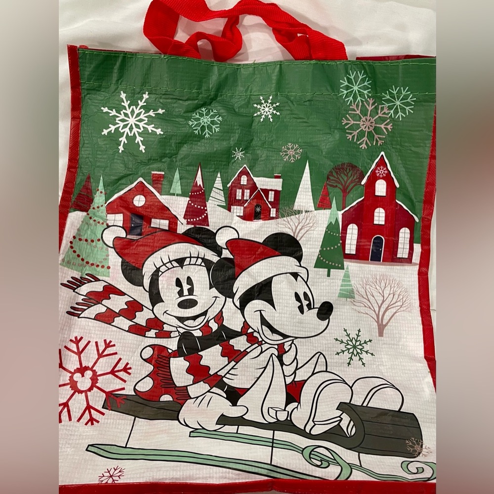Disney Store Mickey and Minnie Reusable Holiday Tote - Picture 7 of 7